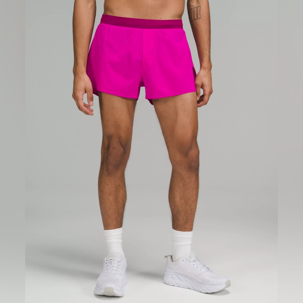Lululemon Fast and Free Reflective Short 3" Purple Highlight mens size M